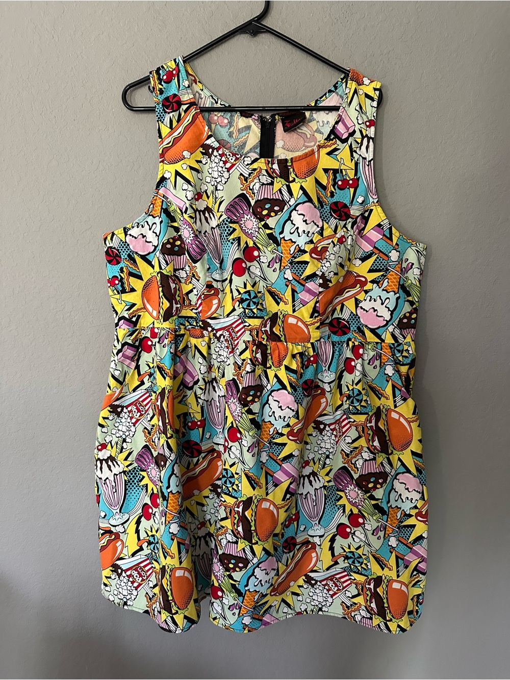 Modcloth by Folter Good Enough to Eat A-Line Dress Sz L